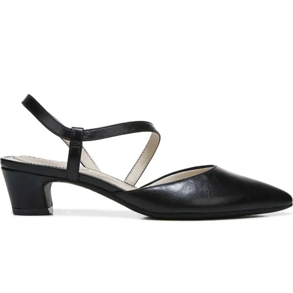 LIFESTRIDE Minimalist Slingback Pumps Black